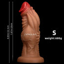 8.85in 9.64in 10.23in 11.41in 12.59in Odd-shaped Large Silicone Penis Dildo