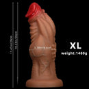 8.85in 9.64in 10.23in 11.41in 12.59in Odd-shaped Large Silicone Penis Dildo