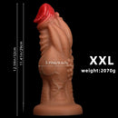 8.85in 9.64in 10.23in 11.41in 12.59in Odd-shaped Large Silicone Penis Dildo