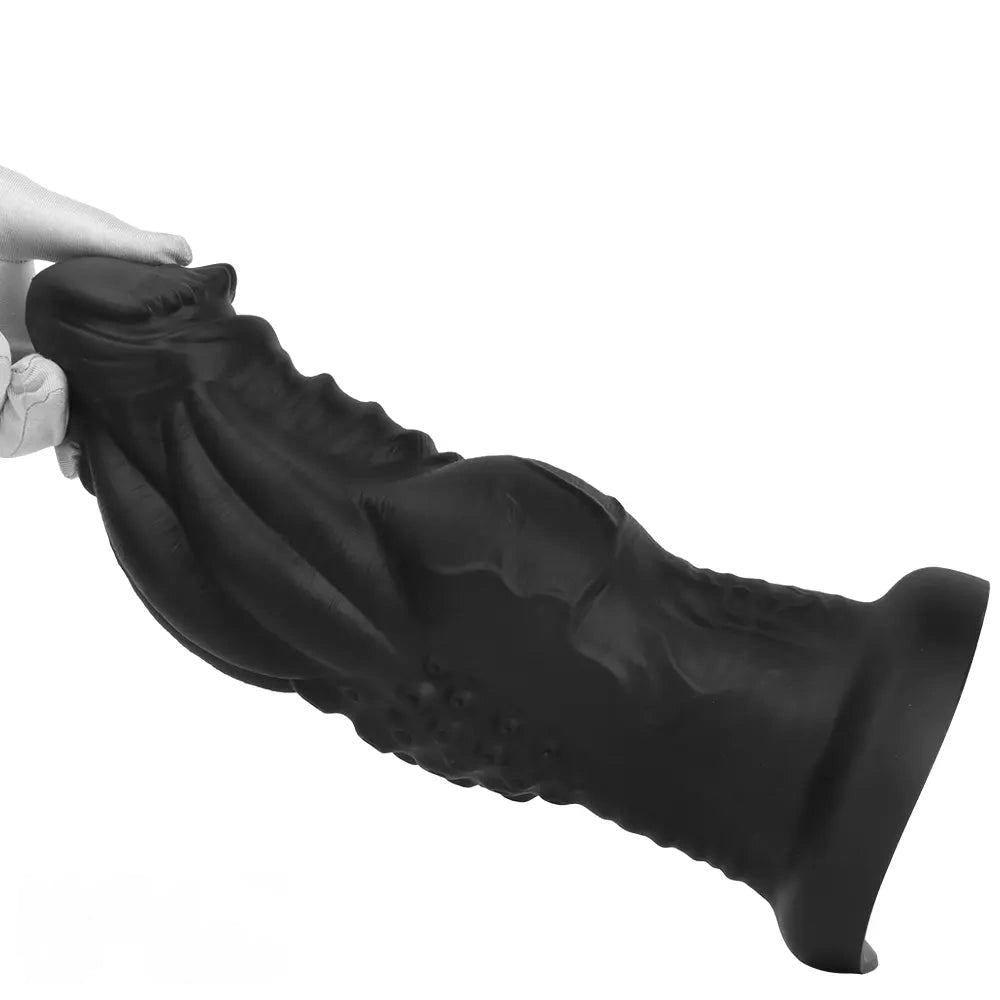 8.85in 9.64in 10.23in 11.41in 12.59in Odd-shaped Large Silicone Penis Dildo