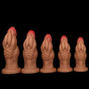 8.85in 9.64in 10.23in 11.41in 12.59in Odd-shaped Large Silicone Penis Dildo