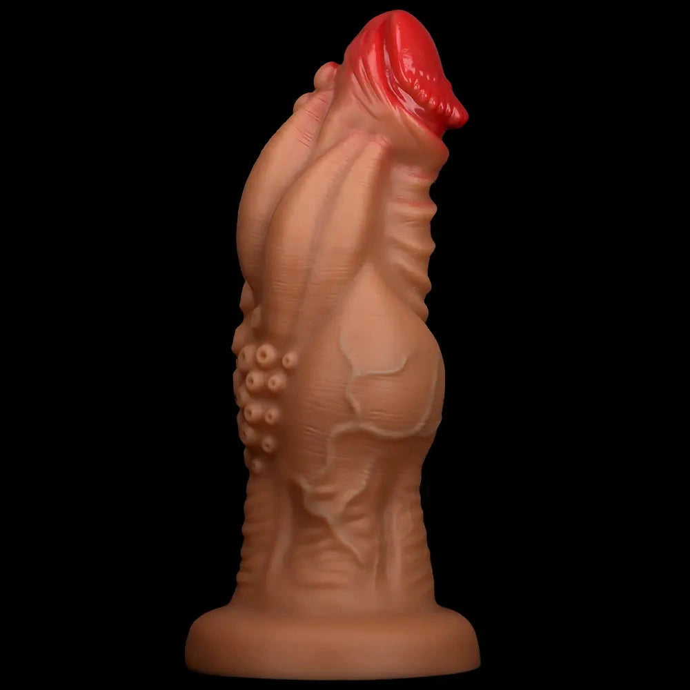 8.85in 9.64in 10.23in 11.41in 12.59in Odd-shaped Large Silicone Penis Dildo
