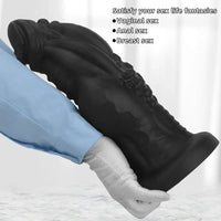 8.85in 9.64in 10.23in 11.41in 12.59in Odd-shaped Large Silicone Penis Dildo