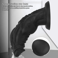 8.85in 9.64in 10.23in 11.41in 12.59in Odd-shaped Large Silicone Penis Dildo