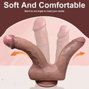 8.85in 9.84in Dual-Headed Soft Double-Layered Silicone Vaginal Anal Toy