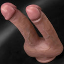 8.85in 9.84in Dual-Headed Soft Double-Layered Silicone Vaginal Anal Toy