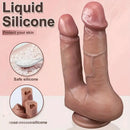 8.85in 9.84in Dual-Headed Soft Double-Layered Silicone Vaginal Anal Toy