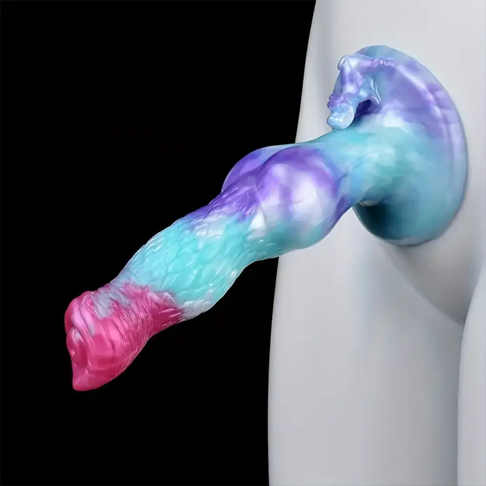 8.85in Dog Animal Knot Fantasy Dildo Silicone Soft Big Sex Toy For Women