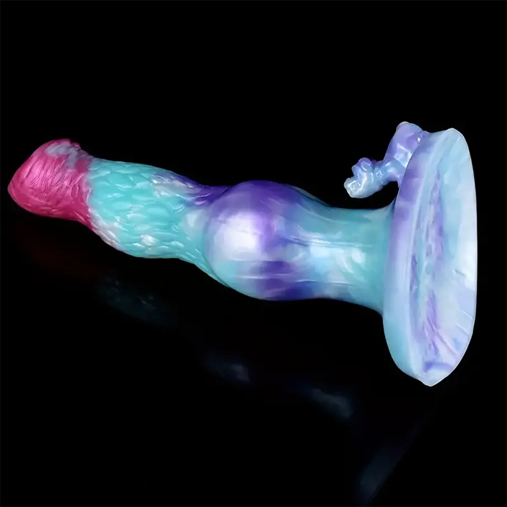 8.85in Dog Animal Knot Fantasy Dildo Silicone Soft Big Sex Toy For Women