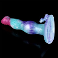 8.85in Dog Animal Knot Fantasy Dildo Silicone Soft Big Sex Toy For Women