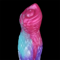 8.85in Dog Animal Knot Fantasy Dildo Silicone Soft Big Sex Toy For Women