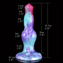 8.85in Dog Animal Knot Fantasy Dildo Silicone Soft Big Sex Toy For Women