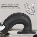 8.85in Eggless Female Masturbator Silicone Soft Dildo For Women Men