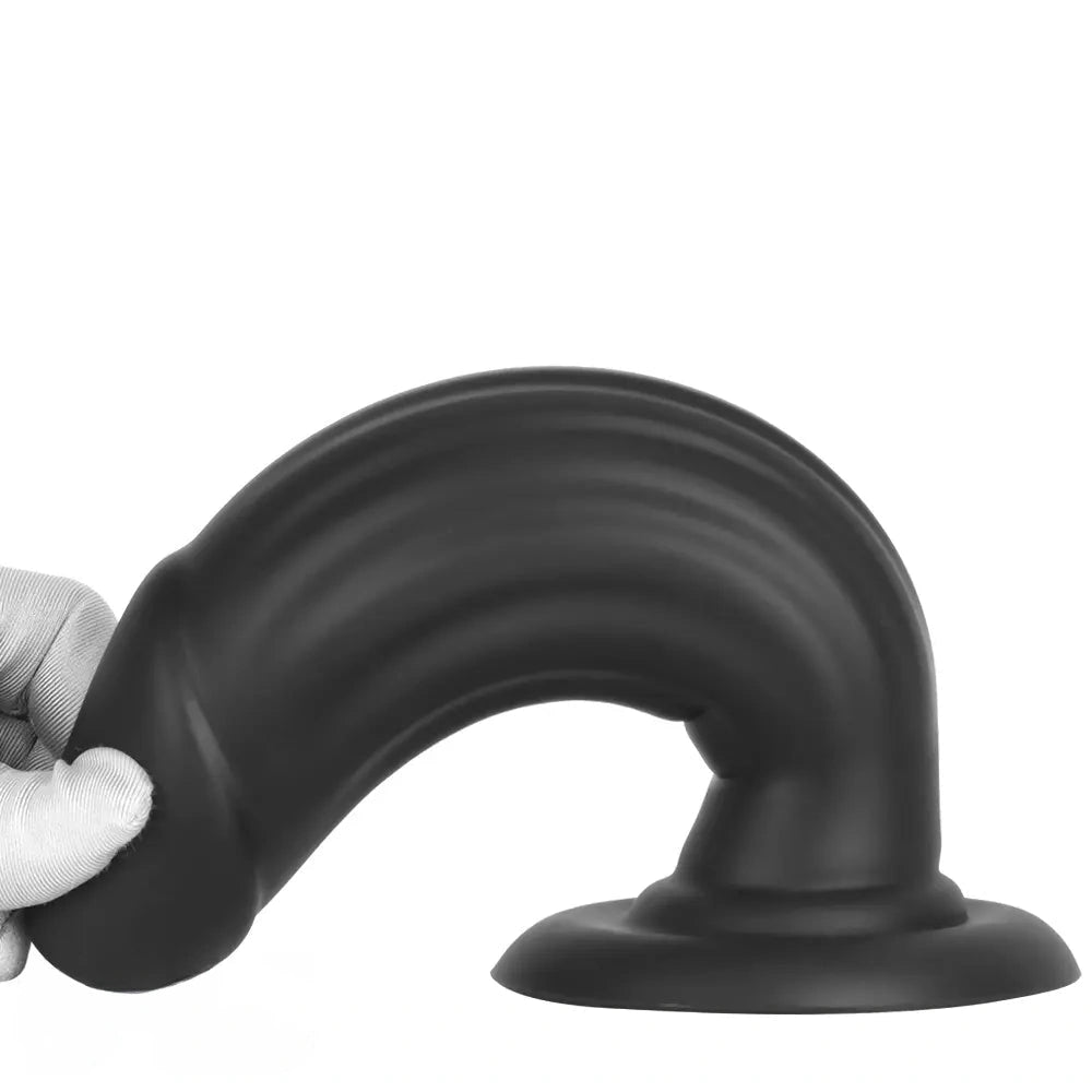 8.85in Eggless Female Masturbator Silicone Soft Dildo For Women Men