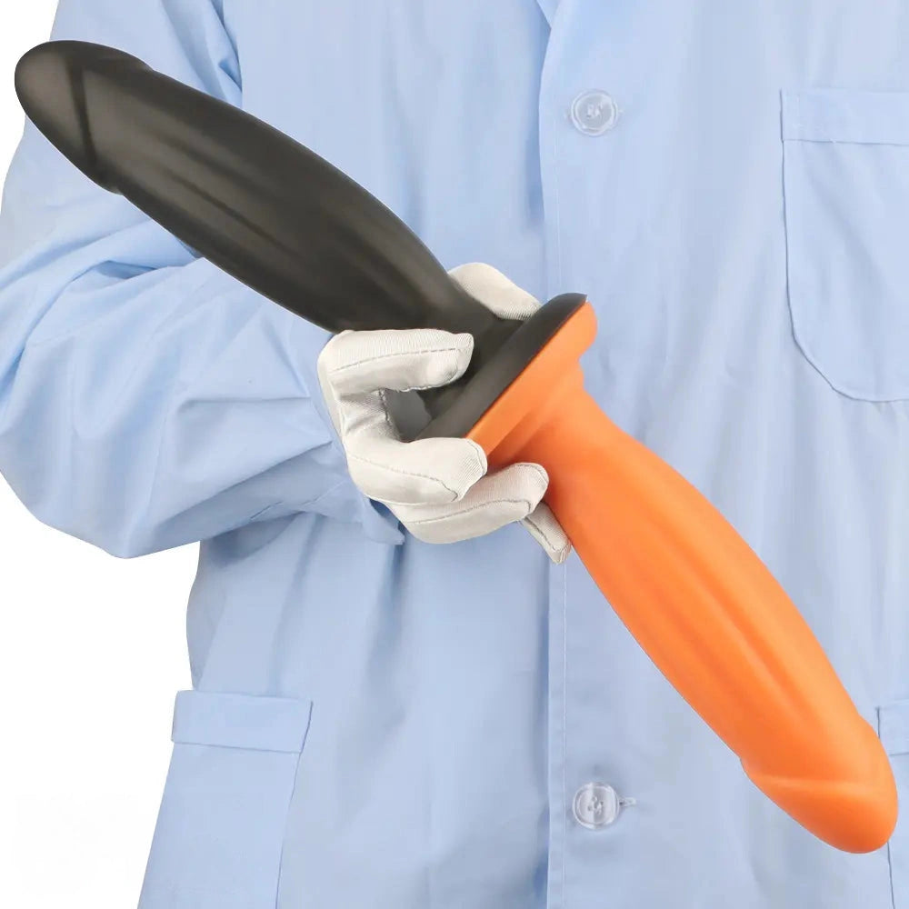 8.85in Eggless Female Masturbator Silicone Soft Dildo For Women Men