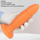8.85in Eggless Female Masturbator Silicone Soft Dildo For Women Men