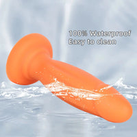 8.85in Eggless Female Masturbator Silicone Soft Dildo For Women Men