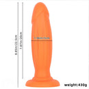 8.85in Eggless Female Masturbator Silicone Soft Dildo For Women Men