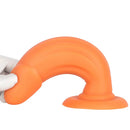 8.85in Eggless Female Masturbator Silicone Soft Dildo For Women Men