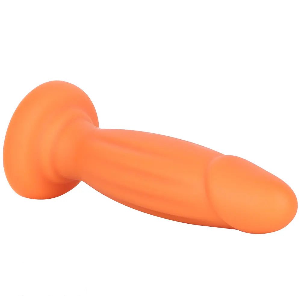 8.85in Eggless Female Masturbator Silicone Soft Dildo For Women Men