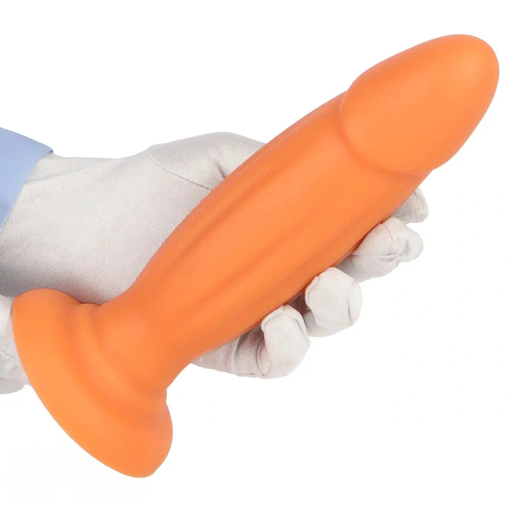 8.85in Eggless Female Masturbator Silicone Soft Dildo For Women Men