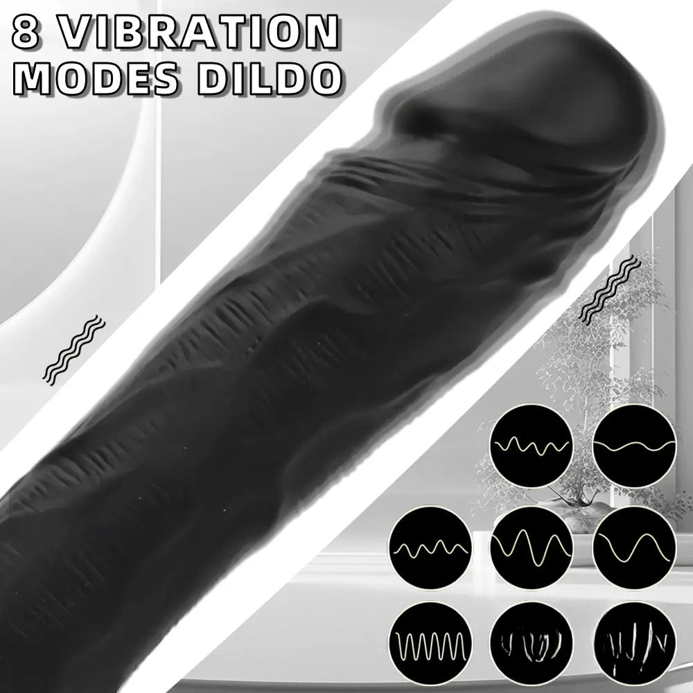 8.85in Elephant 3in1 Heating Thrusting Vibrating Remote Dildo Sex Toy
