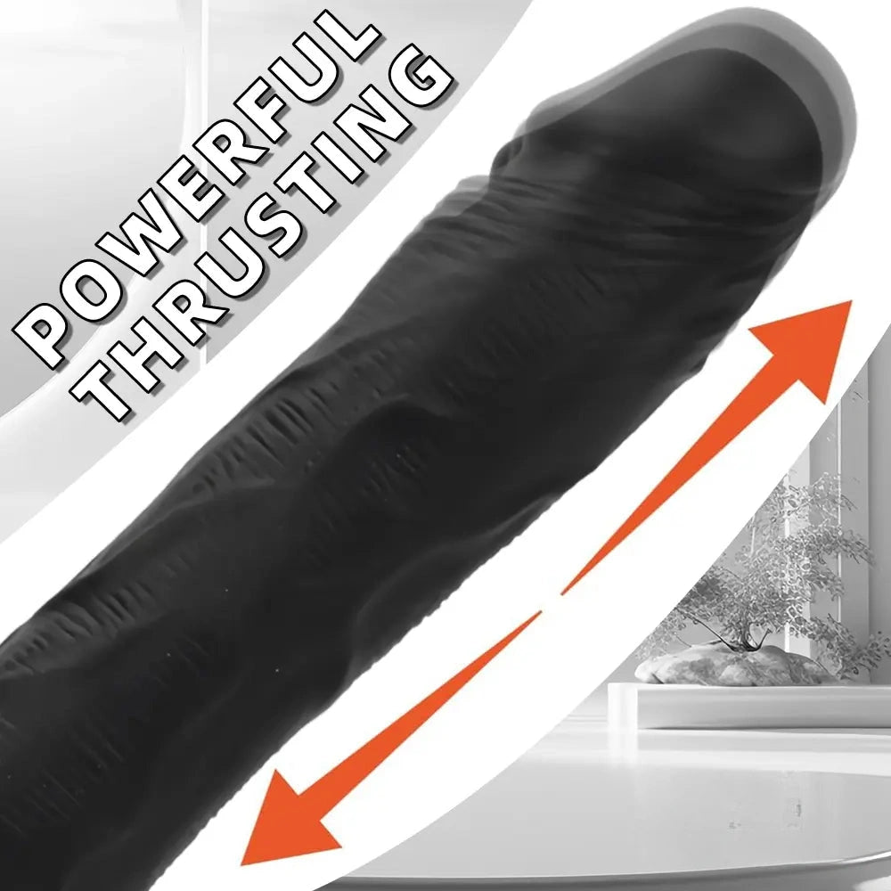 8.85in Elephant 3in1 Heating Thrusting Vibrating Remote Dildo Sex Toy