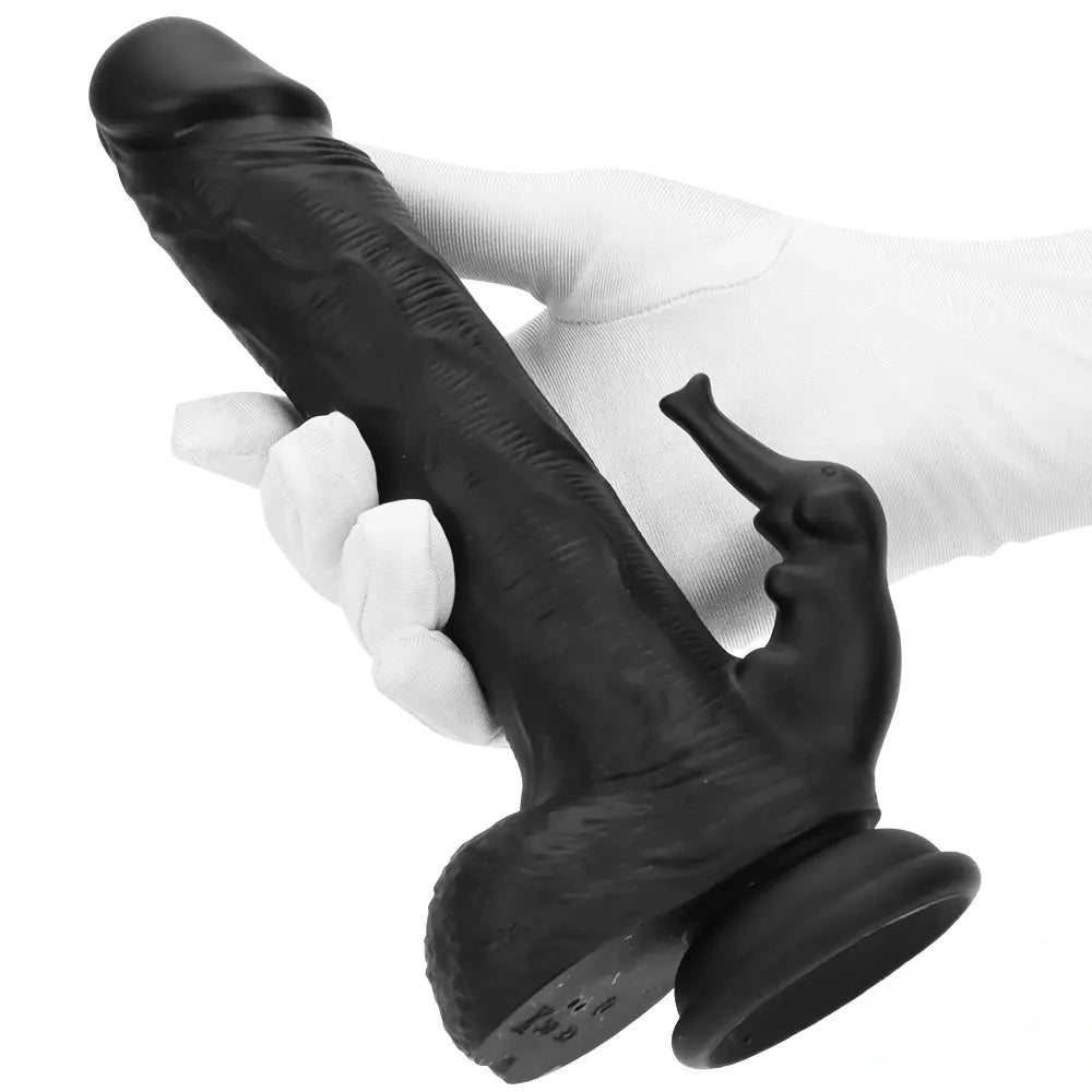 8.85in Elephant 3in1 Heating Thrusting Vibrating Remote Dildo Sex Toy