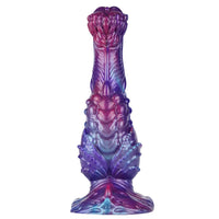8.85in Fantasy Monster Hierarchical Design Silicone Big Dildo For Women