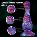 8.85in Fantasy Monster Hierarchical Design Silicone Big Dildo For Women