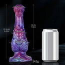 8.85in Fantasy Monster Hierarchical Design Silicone Big Dildo For Women