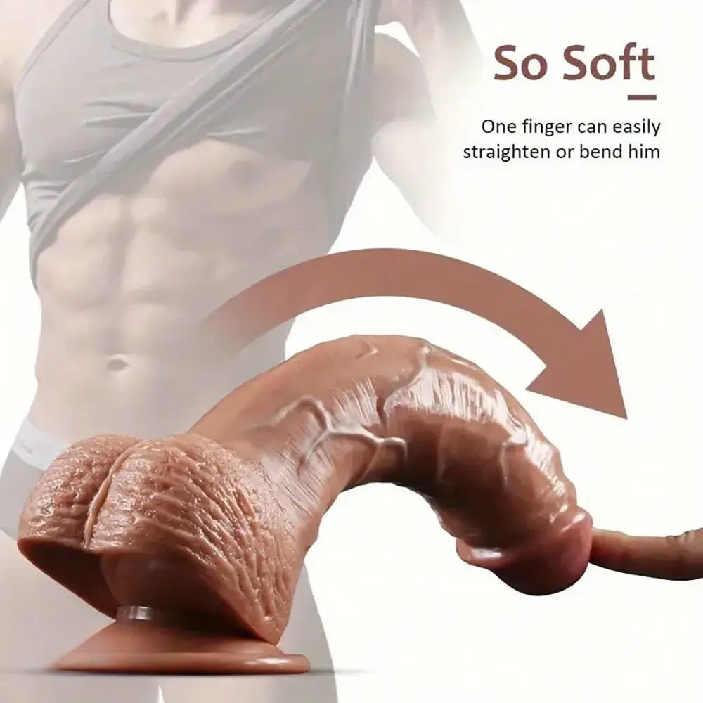 8.85in Female PVC Lifelike Dildo For Adult Sex Toy Prostate G Spot