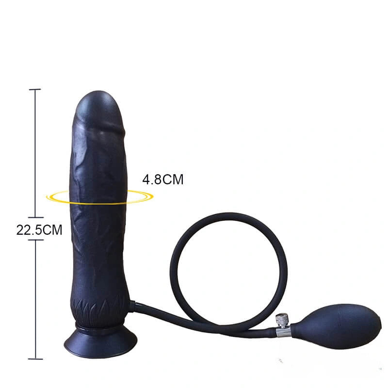 8.85in Inflatable Dildo For Anal Orgasm Sex Toy For Adult