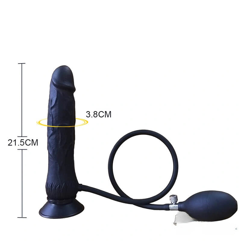 8.85in Inflatable Dildo For Anal Orgasm Sex Toy For Adult