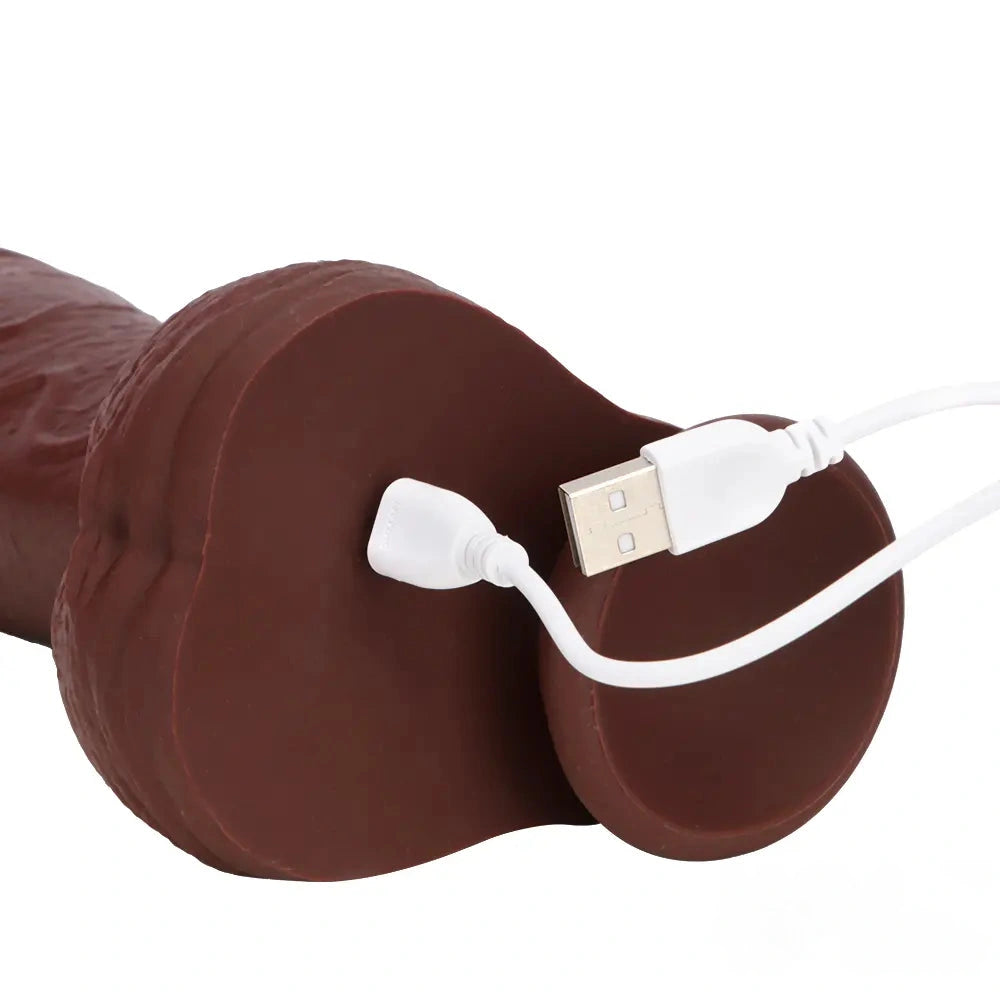 8.85in Intelligent Heating Thrusting Vibrating Automatic Remote Dildo