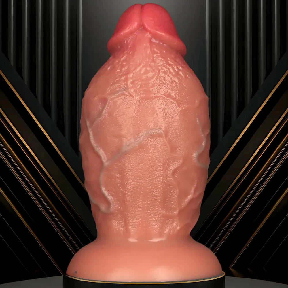 8.85in Liquid Silicone Dual Hardness Super Large Thick Penis Flexible Dildo