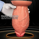8.85in Liquid Silicone Dual Hardness Super Large Thick Penis Flexible Dildo