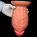 8.85in Liquid Silicone Dual Hardness Super Large Thick Penis Flexible Dildo