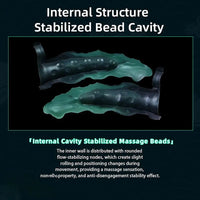 8.85in Platinum Silicone Fantasy Penis Sleeve Dildo For Thickening Cock Toy