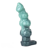 8.85in Platinum Silicone Fantasy Penis Sleeve Dildo For Thickening Cock Toy