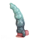 8.85in Platinum Silicone Fantasy Penis Sleeve Dildo For Thickening Cock Toy