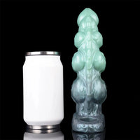 8.85in Platinum Silicone Fantasy Penis Sleeve Dildo For Thickening Cock Toy