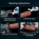 8.85in Platinum Silicone Fantasy Penis Sleeve Dildo For Thickening Cock Toy