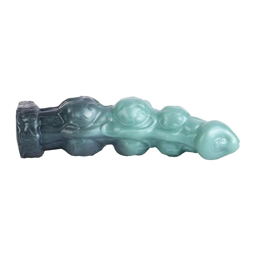 8.85in Platinum Silicone Fantasy Penis Sleeve Dildo For Thickening Cock Toy