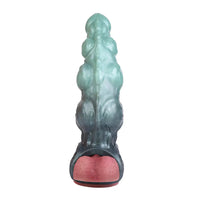 8.85in Platinum Silicone Fantasy Penis Sleeve Dildo For Thickening Cock Toy