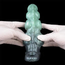 8.85in Platinum Silicone Fantasy Penis Sleeve Dildo For Thickening Cock Toy