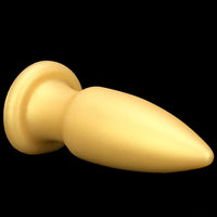 8.85in Premium Gold Soft Liquid Silicone Big Butt Plug Dildo Sex Toy