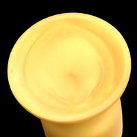 8.85in Premium Gold Soft Liquid Silicone Big Butt Plug Dildo Sex Toy