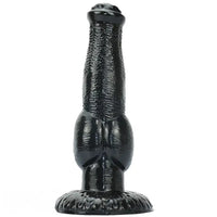 8.85in Realistic Animal Dog Knotted PVC Big Dildo For Women Men