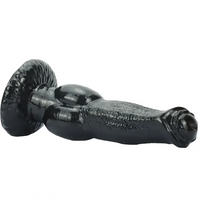 8.85in Realistic Animal Dog Knotted PVC Big Dildo For Women Men